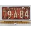 Image 1 : 1937 ONTARIO LICENCE PLATE