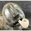 Image 2 : "SHAMAN W/ PIPE" BY MATHEW TIRIGANEAK (PRS CDN ARTIST) - ANTLER & STONE 