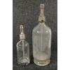 Image 4 : LOT OF 2 - UNMARKED & YORK SPRINGS - CLEAR ACID-ETCHED - SELTZER BOTTLES