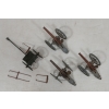 Image 4 : LOT OF 4 - LEAD MOUNTED GUNS & ARTILLERY