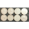 Image 2 : LOT OF 8 - 1912-1968 CDN 25 CENT COINS