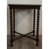 Image 4 : JACOBEAN STYLE BARLEY TWIST TABLE W/ GLASS TOP