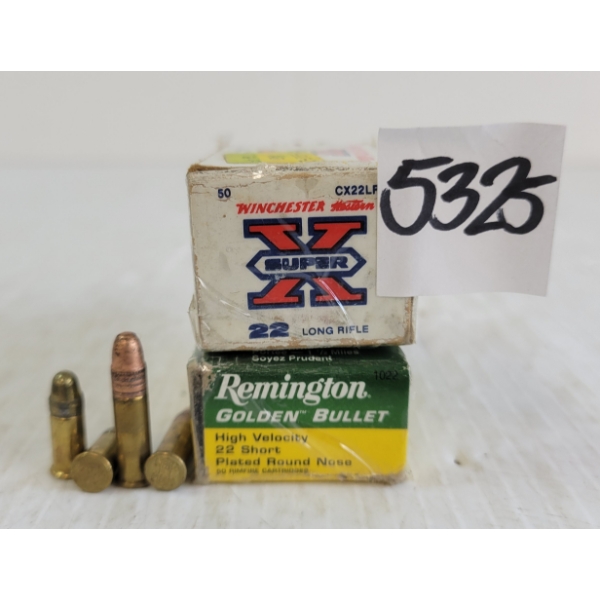 AMMO: 100X REMINGTON & WINCHESTER SUPER-X .22S & LR