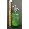 Image 2 : PURITAN BEVERAGES CO. - LIME GREEN ETCHED - 26OZ SELTZER BOTTLE