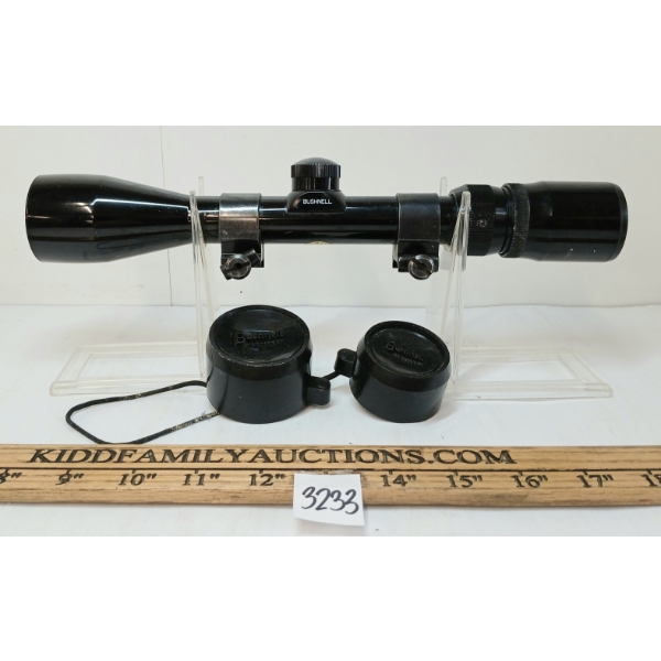 BUSHNELL 3-9X40 SCOPE W/ WEVER RINGS & LENS COVER