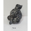 Image 7 : STONE CARVED SITTING PERSON - SIGNED - STONE