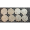 Image 1 : LOT OF 8 - 1943-1968 CDN 25 CENT COINS