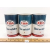 Image 1 : LOT OF 3 - IMPERIAL ESSO MARVELUBE MOTOR OIL QT CANS