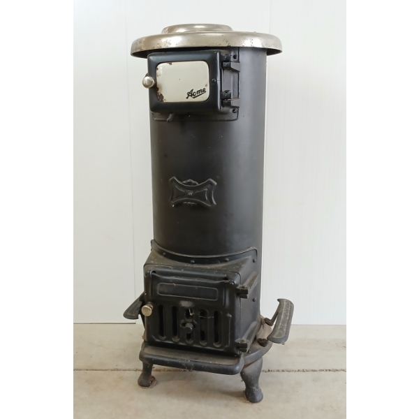 ACME COAL FIRED CYLINDER STOVE