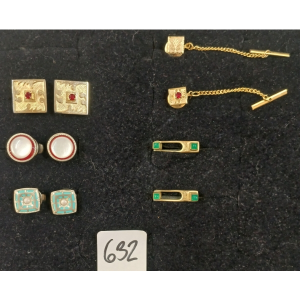 QTY OF CUFFLINKS - FT. MOTHER OF PEARL