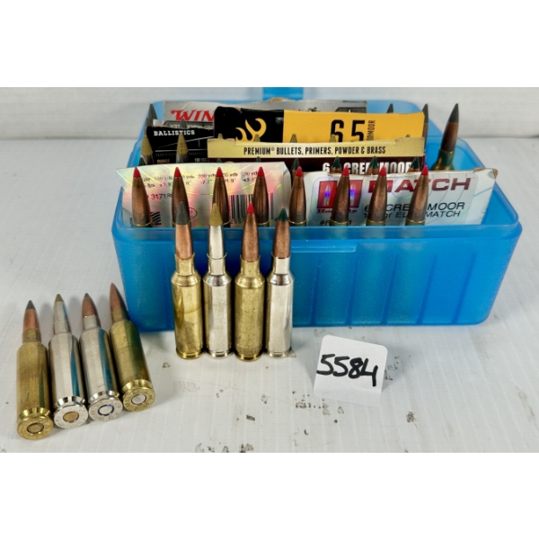 AMMO: 50X MIXED 6.5 CREEDMOOR - 125 GR, 129 GR, 120 GR & 147 GR