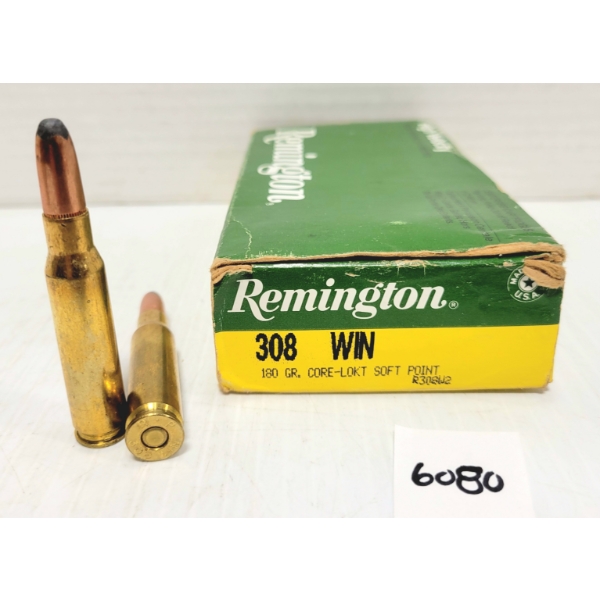 AMMO: 18X REMINGTON .308 WIN 180 GR SP