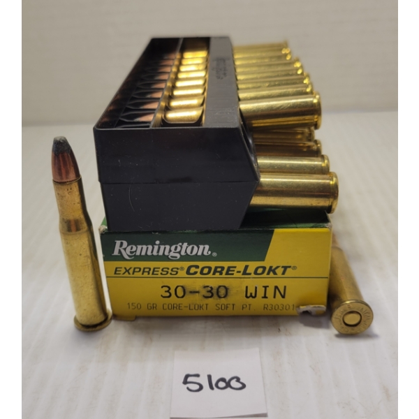AMMO: 20X REMINGTON CORE-LOKT .30-30 WIN - 150GR - SOFT PT 