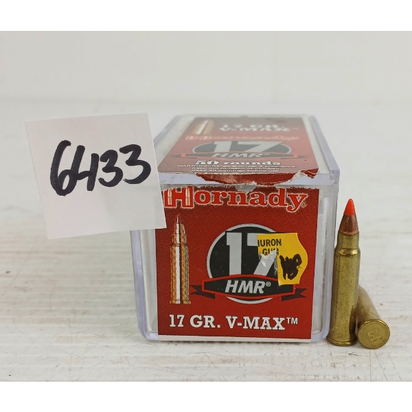 AMMO: 39X HORNADY 17HMR - 17GR - V-MAX