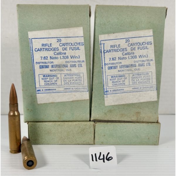 AMMO: 80X ZV 7.62X51 MM - MILITARY FMJ