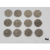 Image 1 : LOT OF 12 - CDN $1 COINS - INCL 1969 & 1975, ETC.