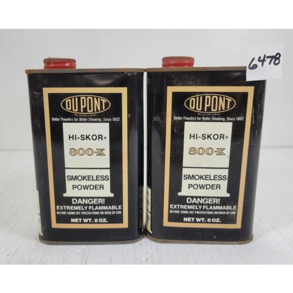 POWDER: DU POINT HI-SKOR 800-X SMOKELESS POWDER - APPROX 1LBS 