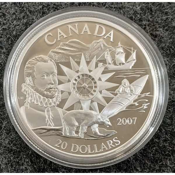 2007 RCM $20 STERLING SILVER COIN - PASSAGE TO UNDERSTANDING