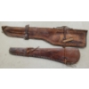 Image 1 : LOT OF 2 - ACAPUL CO & UNKNOWN TOOLED LEATHER GUN CASES
