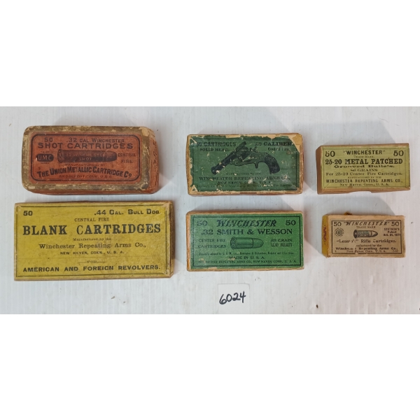 LOT OF 6 - WINCHESTER COLLECTIBLE BOXES