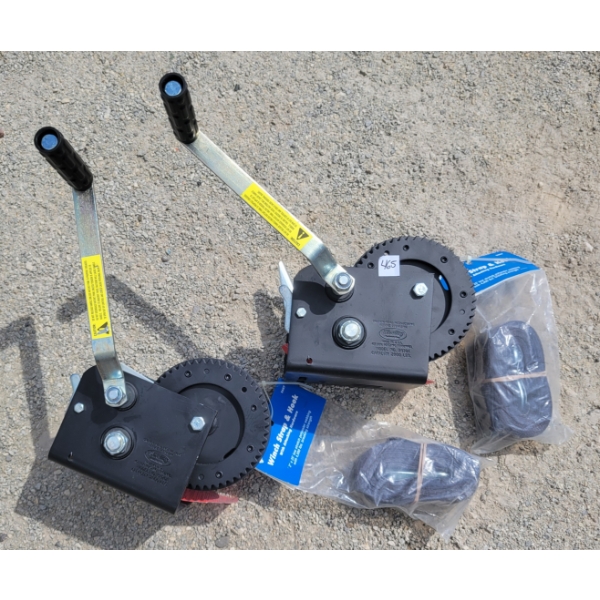 LOT OF 2 - SHELBY WINCH CABLES W/ HOOKS