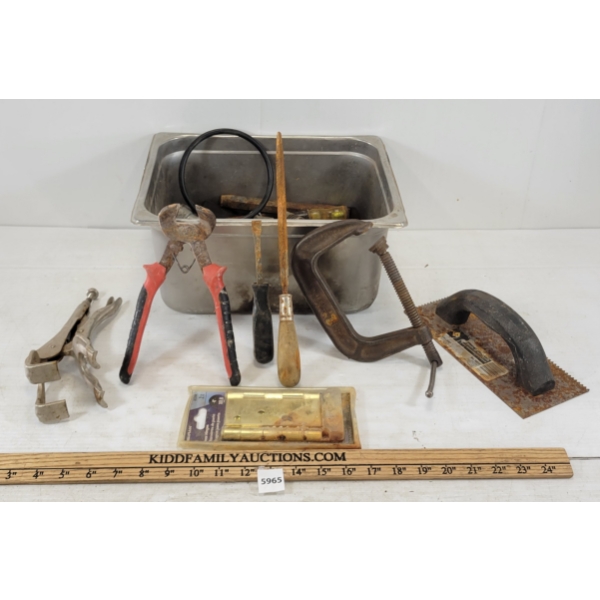 JOB LOT - CLAMPS, PLIERS & VISE GRIPS, ETC.