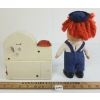 Image 2 : LOT OF 2 - JANEX CO. RAGGEDY ANN & ANDY TALKING ALARM CLOCK & COIN BANK