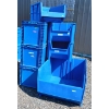 Image 1 : LOT OF 8 - ASSORTED POLY STORAGE BINS