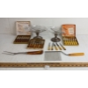Image 1 : JOB LOT - LA PIERRE STERLING SILVER DIVIDED DISHES, DINKEE FRUIT KNIVES & CUTLERY