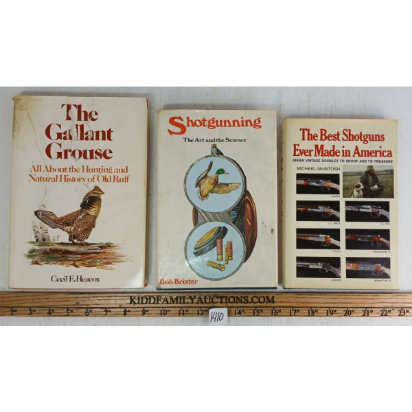 LOT OF 3 - "SHOTGUNNING", "THE GALLANT GROUSE" & "THE BEST SHOTGUNS EVER MADE IN AMERICA"