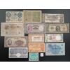 Image 1 : LOT OF 13 - WORLD BANKNOTES - INCL 1864 CONFEDERATE STATES AMERICA $10