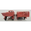Image 4 : LOT OF 2 - PRESSED STEEL DUMP TRUCK & STAKE TRUCK MODELS 