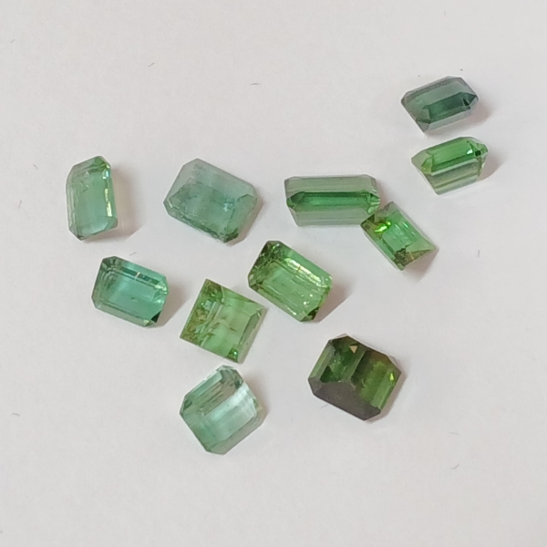 LOT OF 11 - NATURAL MIXED COLOUR TOURMALINE - MIXED CUT (PARCEL)