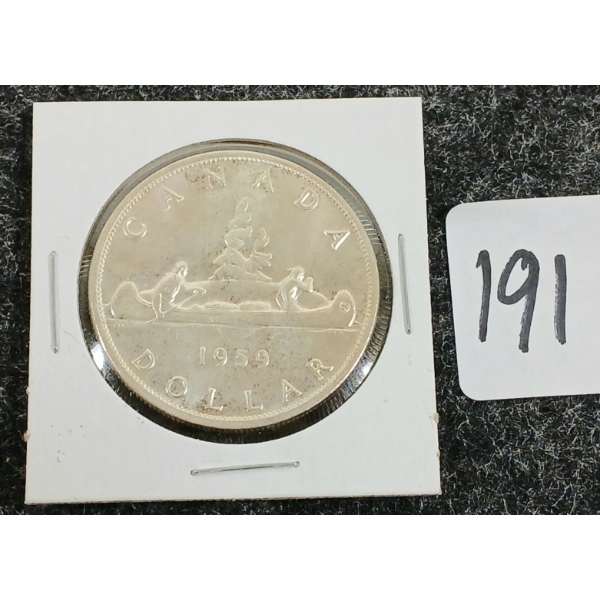 1959 CDN SILVER DOLLAR
