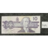 Image 1 : 1989 CDN $10 BANKNOTE