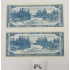 Image 2 : LOT OF 2 - 1954 CDN $5 BANKNOTES