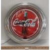 Image 2 : COCA-COLA NEON LIGHT UP WALL CLOCK