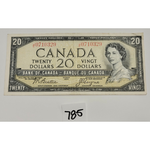 1954 CDN $20 BANKNOTE