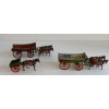 Image 4 : LOT OF 3 - BRITAINS LTD. LEAD HORSES & WAGONS