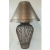 Image 5 : METAL BASKET LAMP W/ CELESTIAL COPPER SHADE