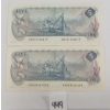 Image 2 : LOT OF 2 - 1979 CDN $5 BANKNOTES