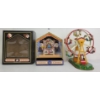 Image 1 : LOT OF 2 - JW TIN WIND UP FERRIS WHEEL & SANKYO LITTLE CLOWN MUSIC BOX