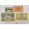 LOT OF 4 - GERMAN BANKNOTES - INCL 1914 20 MARK