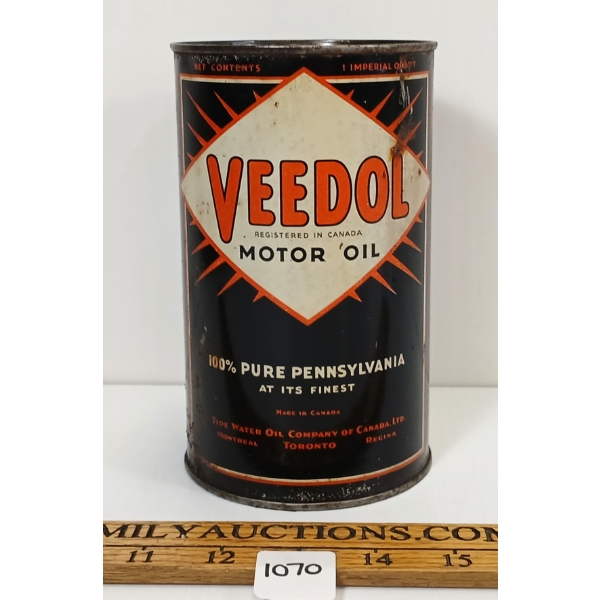 VEEDOL MOTOR OIL QT CAN