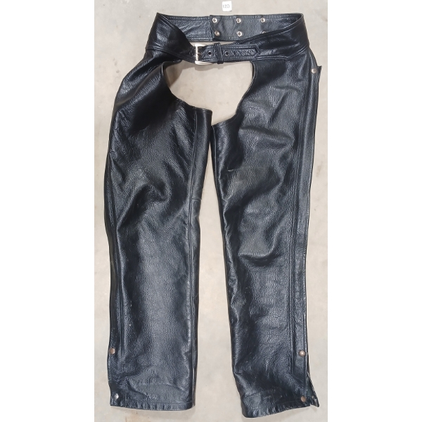 SELECT LEATHER MOTORCYCLE CHAPS - M