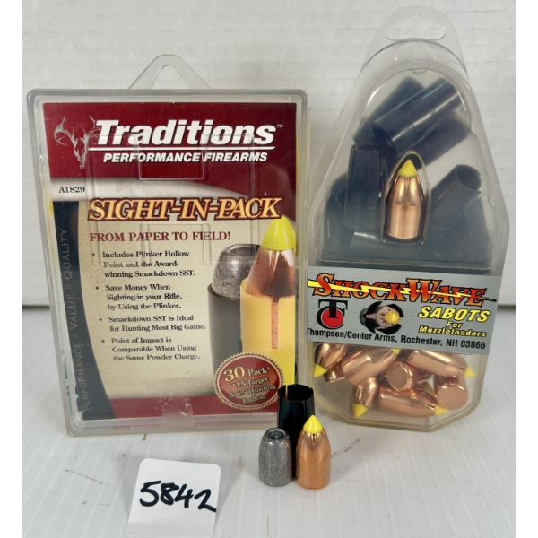 BULLETS: 43X .50 CAL - 240 GR LEAD HP & 250 GR POLY TIP