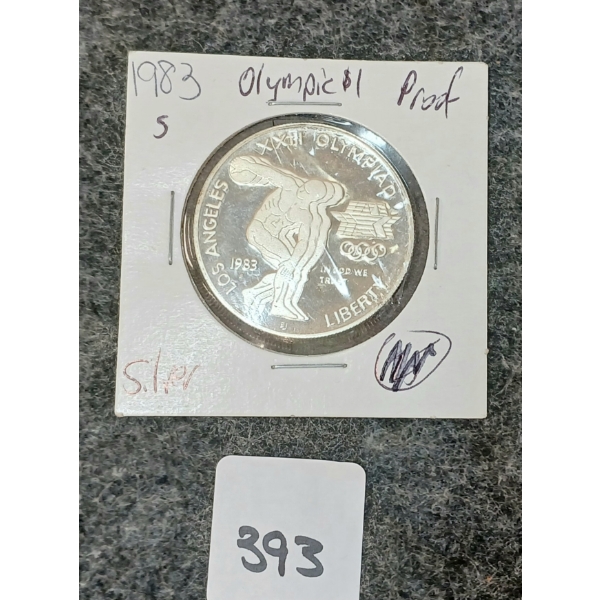 1983 U.S. OLYMPICS SILVER DOLLAR