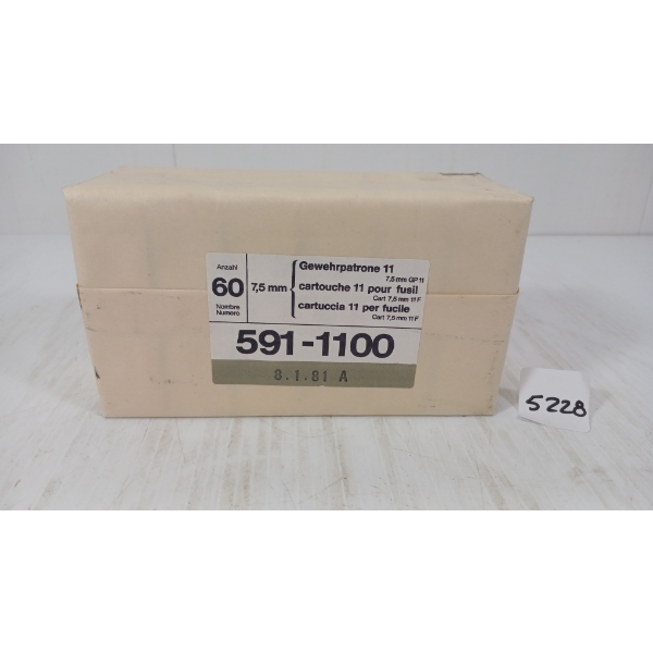 AMMO: QTY OF 7.5XSS SWISS - SEALED