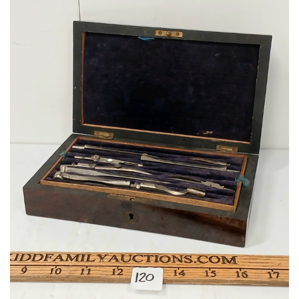 DRAUGHTMAN'S DRAWING INSTRUMENT SET - C. LATE 19TH / EARLY 20TH CENTURY