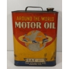 Image 3 : ATLAS MOTOR OIL CAN - AROUND THE WORLD - 2 GAL